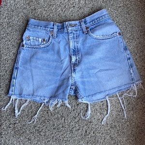Levi 505 denim shorts